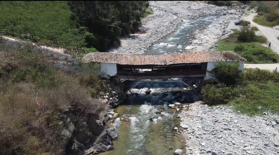 Puente real en Chitagá, Norte de Santander